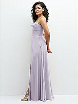Alt View 2 Thumbnail - Moondance Chiffon Corset Maxi Dress with Removable Off-the-Shoulder Swags