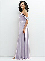 Side View Thumbnail - Moondance Chiffon Corset Maxi Dress with Removable Off-the-Shoulder Swags