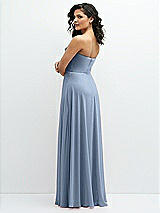 Alt View 3 Thumbnail - Cloudy Chiffon Corset Maxi Dress with Removable Off-the-Shoulder Swags