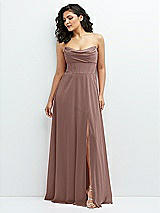 Alt View 1 Thumbnail - Sienna Chiffon Corset Maxi Dress with Removable Off-the-Shoulder Swags