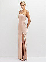 Side View Thumbnail - Cameo Sleek One-Shoulder Crepe Column Dress with Cut-Away Slit