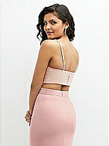 Rear View Thumbnail - Cameo Crepe Mix-and-Match Midriff Corset Top 
