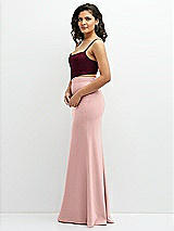 Side View Thumbnail - Cabernet Crepe Mix-and-Match Midriff Corset Top 