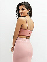 Rear View Thumbnail - Desert Rose Crepe Mix-and-Match Midriff Corset Top 