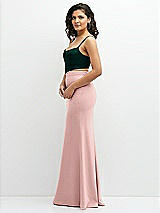 Side View Thumbnail - Evergreen Crepe Mix-and-Match Midriff Corset Top 