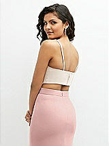 Rear View Thumbnail - Oat Crepe Mix-and-Match Midriff Corset Top 