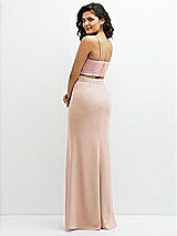 Rear View Thumbnail - Cameo Crepe Mix-and-Match High Waist Fit and Flare Skirt