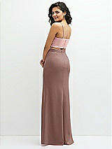 Rear View Thumbnail - Sienna Crepe Mix-and-Match High Waist Fit and Flare Skirt