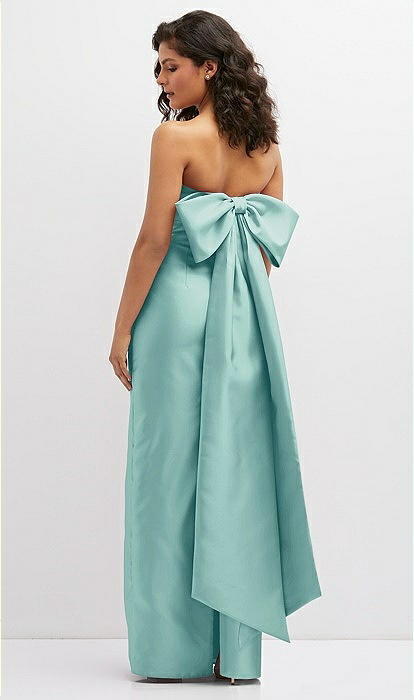 princess polly baby blue dress Olive Green Bridesmaid Dress Bow Back Long Party Dress Maxi Olive Green  Cocktail Dress Floor Length Bridesmaid Dresses main image 1