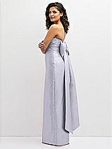 Side View Thumbnail - Silver Dove Strapless Draped Bodice Column Dress with Oversized Bow
