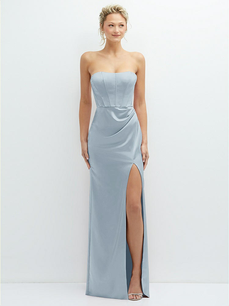 mist blue bridesmaid dresses