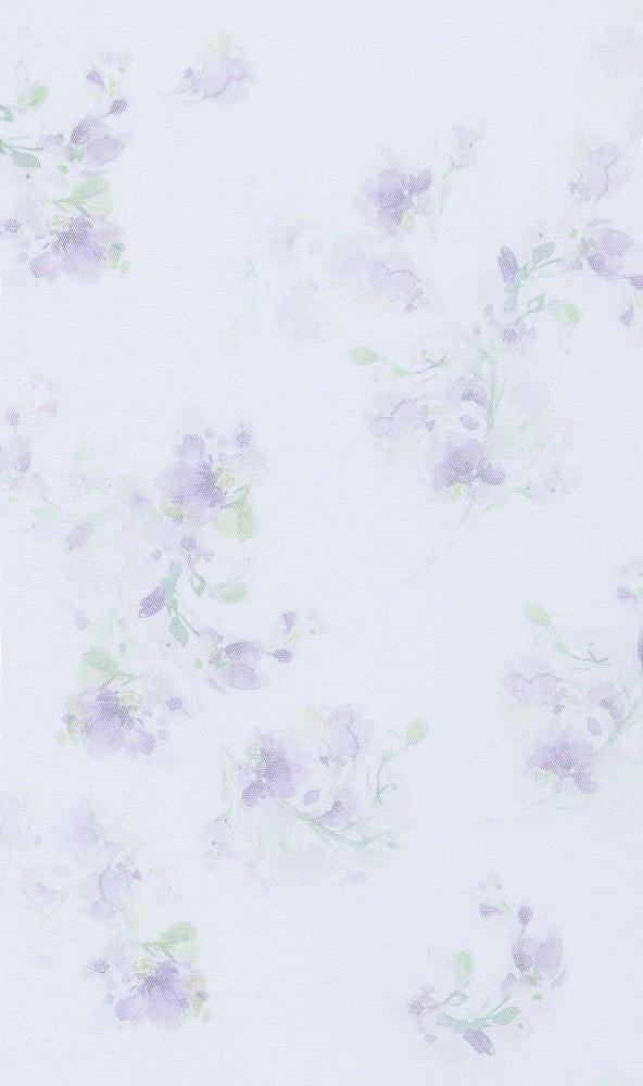 Back View - Lilac Haze Garden Floral Tie-Back Halter Tulle Dress with Long Full Skirt & Rosette Detail