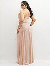 Rear View Thumbnail - Cameo Soft Cowl-Neck A-Line Maxi Dress with Adjustable Straps