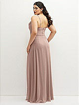 Rear View Thumbnail - Neu Nude Soft Cowl-Neck A-Line Maxi Dress with Adjustable Straps