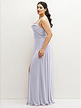Side View Thumbnail - Silver Dove Soft Cowl-Neck A-Line Maxi Dress with Adjustable Straps
