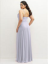 Rear View Thumbnail - Silver Dove Soft Cowl-Neck A-Line Maxi Dress with Adjustable Straps