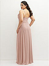 Rear View Thumbnail - Toasted Sugar Soft Cowl-Neck A-Line Maxi Dress with Adjustable Straps