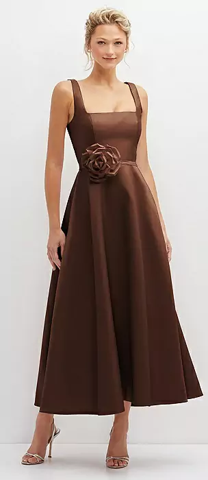 Short Tan Bridesmaid Dresses