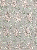 Front View Thumbnail - Cashmere Gray Ivy Fleur Embroidery Fabric by the Yard