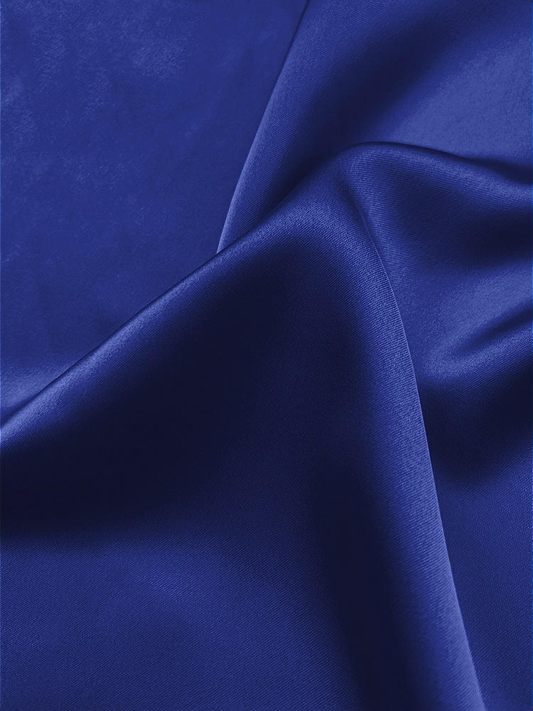 Front View - Cobalt Blue Neu Stretch Charmeuse Fabric by the Yard