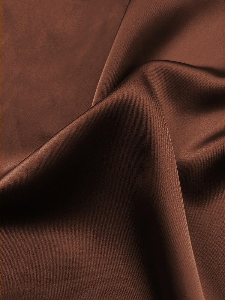 Front View - Cognac Neu Stretch Charmeuse Fabric by the Yard