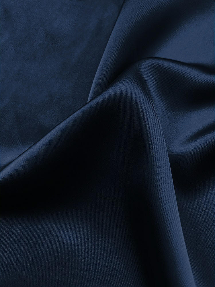 Front View - Midnight Navy Neu Stretch Charmeuse Fabric by the Yard