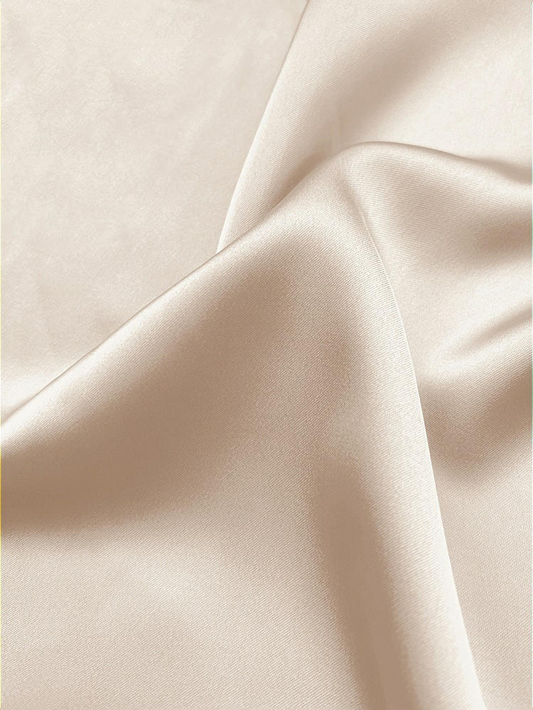 Front View - Oat Neu Stretch Charmeuse Fabric by the Yard