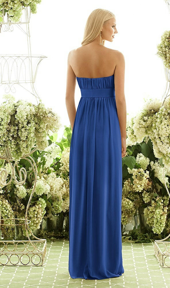 Back View - Classic Blue After Six Bridesmaid Style 6556