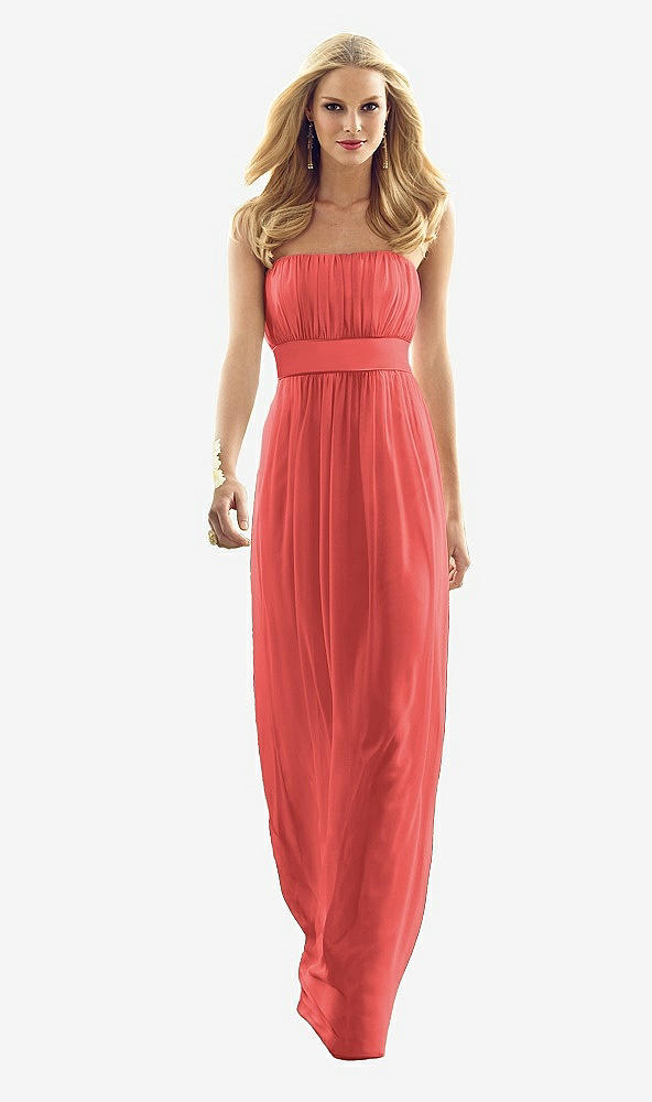 Front View - Perfect Coral After Six Bridesmaid Style 6556