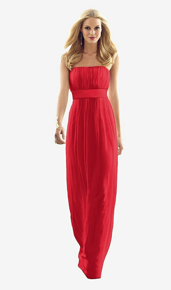 Front View - Parisian Red After Six Bridesmaid Style 6556