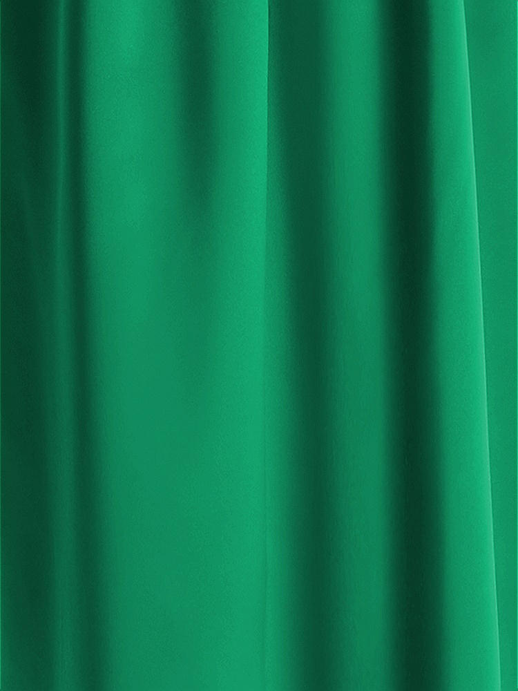 Front View - Pantone Emerald Matte Satin Fabric by the Yard
