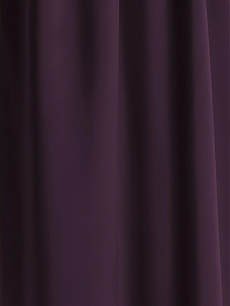 Front View - Aubergine Matte Satin Fabric by the Yard
