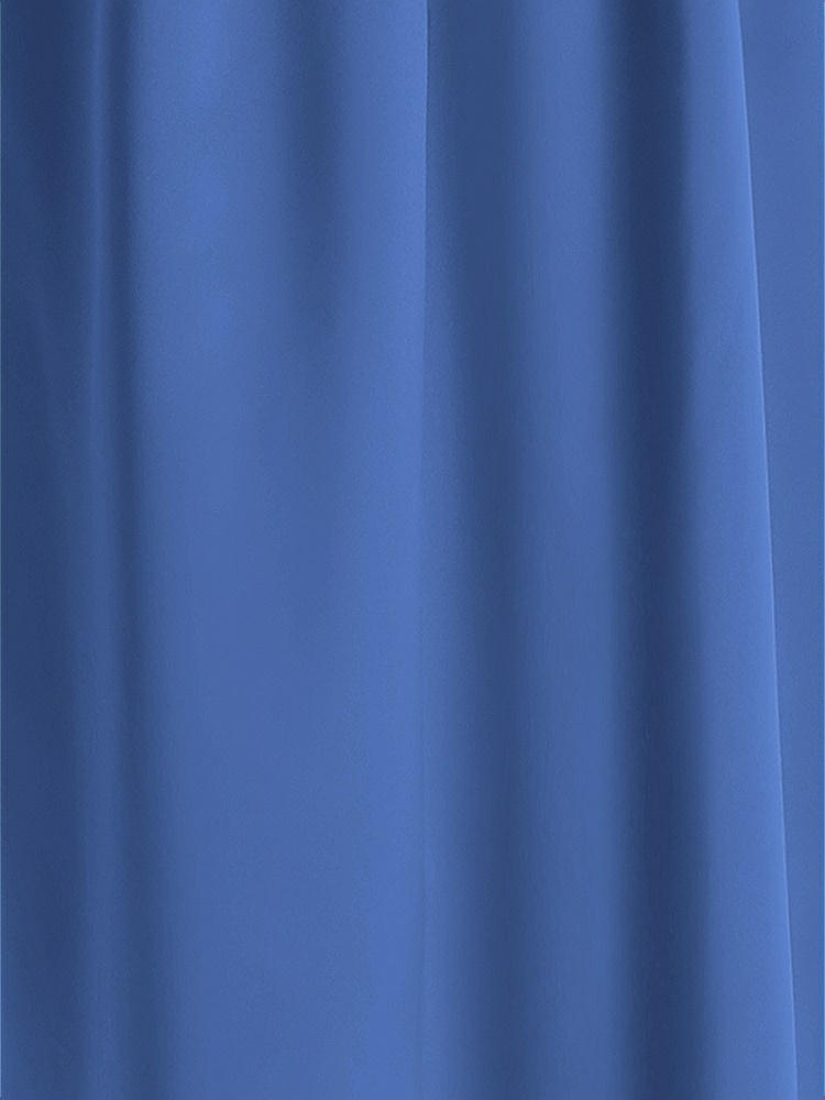 Front View - Cornflower Matte Satin Fabric by the Yard