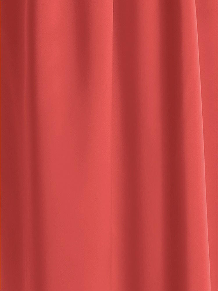 Front View - Perfect Coral Matte Satin Fabric by the Yard
