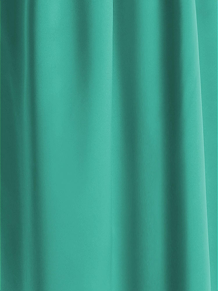 Front View - Pantone Turquoise Matte Satin Fabric by the Yard