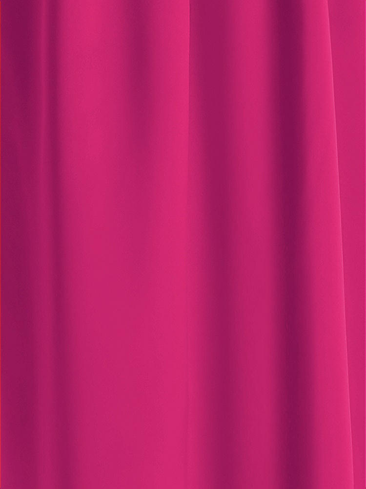 Front View - Think Pink Matte Satin Fabric by the Yard