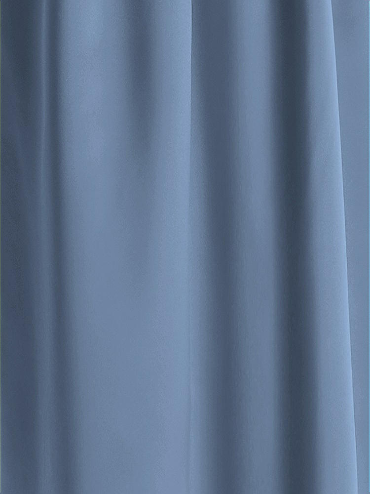 Front View - Windsor Blue Matte Satin Fabric by the Yard