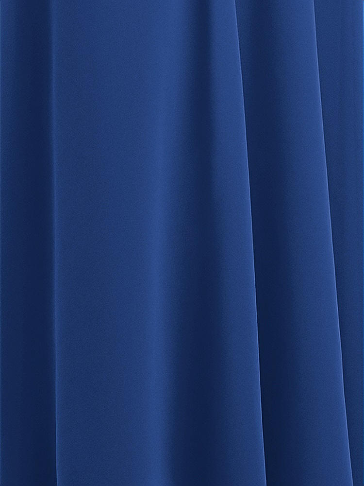 Front View - Classic Blue Sheer Crepe Fabric by the Yard