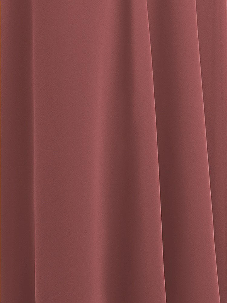 Front View - English Rose Sheer Crepe Fabric by the Yard