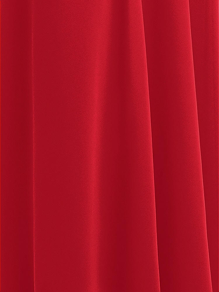 Front View - Parisian Red Sheer Crepe Fabric by the Yard