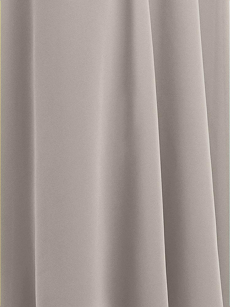 Front View - Taupe Sheer Crepe Fabric by the Yard