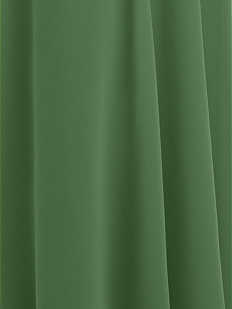 Front View - Vineyard Green Sheer Crepe Fabric by the Yard
