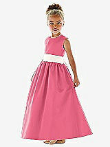 Front View Thumbnail - Punch & Ivory Flower Girl Dress FL4021