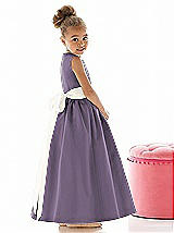 Rear View Thumbnail - Lavender & Ivory Flower Girl Dress FL4021