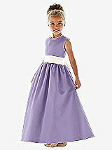 Front View Thumbnail - Passion & Ivory Flower Girl Dress FL4021