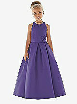 Front View Thumbnail - Regalia - PANTONE Ultra Violet Flower Girl Dress FL4022