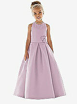 Front View Thumbnail - Suede Rose Flower Girl Dress FL4022