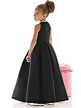Rear View Thumbnail - Black Flower Girl Dress FL4022