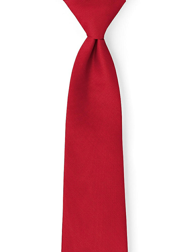 Front View - Poppy Red Peau de Soie Neckties by After Six