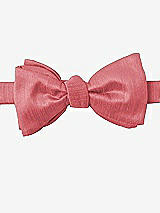 Front View Thumbnail - Candy Coral Dupioni Bow Ties by After Six
